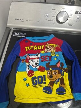 FREE IN BUNDLE Boys size 4t paw patrol cotton pajama top shirt long sleeve